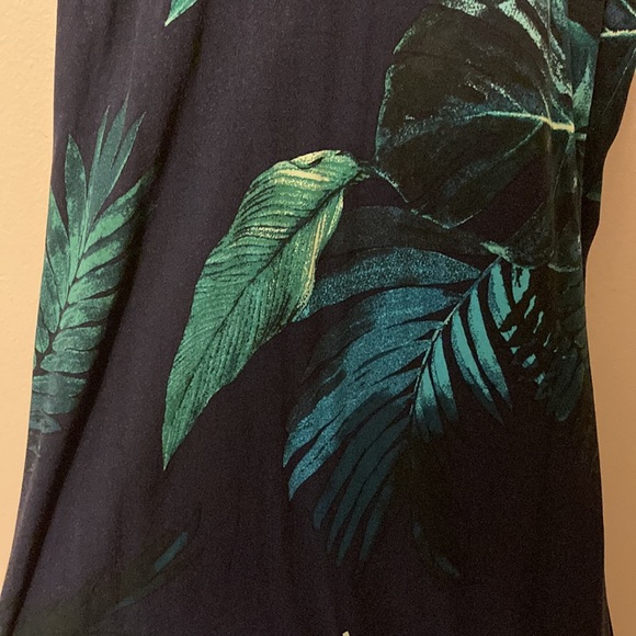 Green and Navy Maxi Dress - Picture 2 of 2